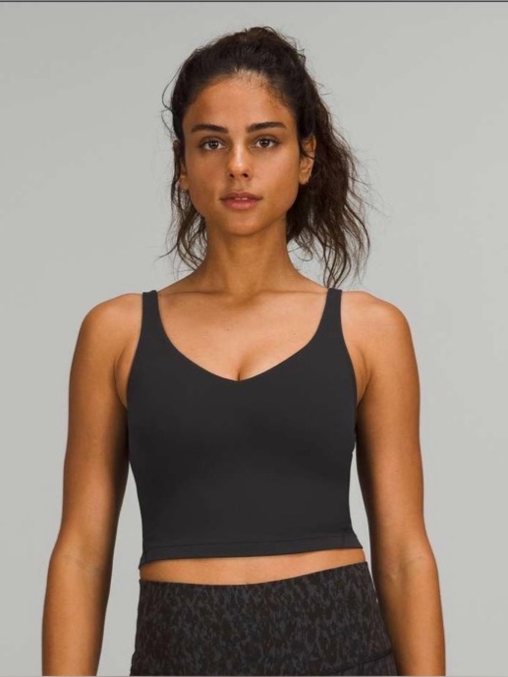 Lululemon Align Tank Black Women’s Size 4 Nulu Cropped